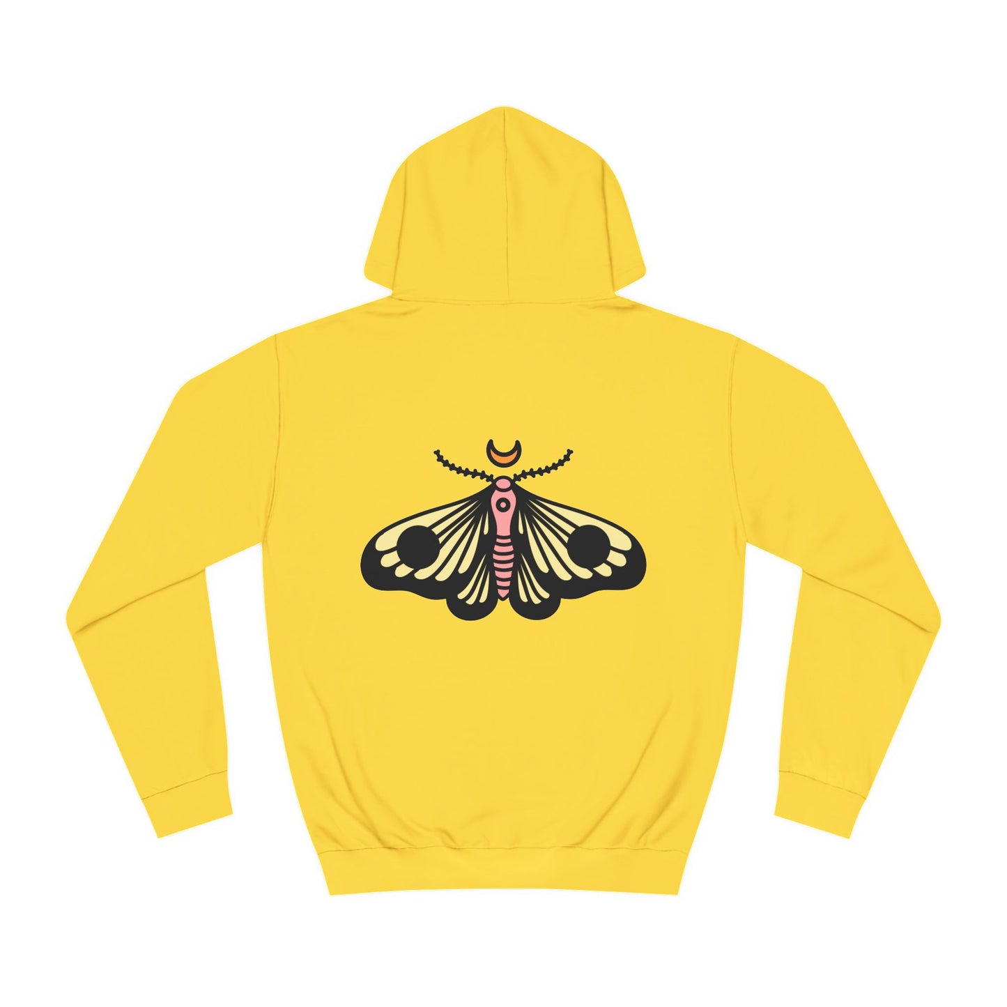 Unisex College Hoodie - Deal with it! - Minimalist Butterfly