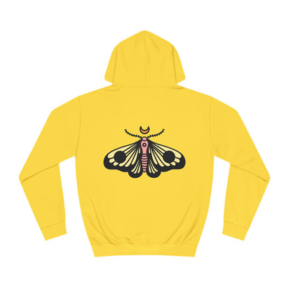 Unisex College Hoodie - Deal with it! - Minimalist Butterfly