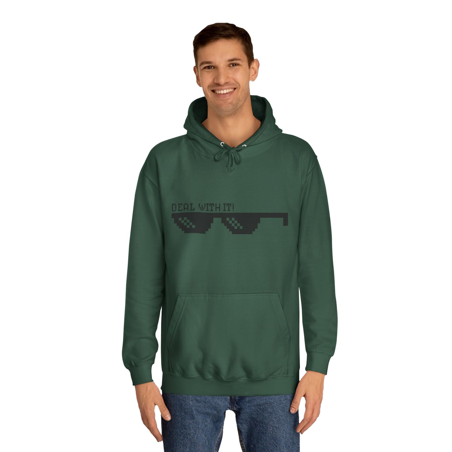 Deal With It Hoodie — 'deal with it' Sunglasses Graphic College Sweatshirt