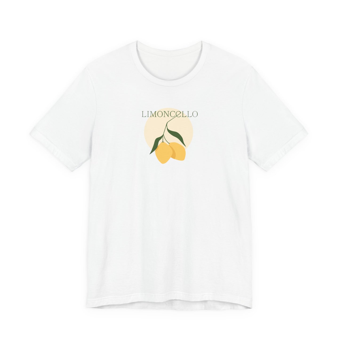 Unisex Minimal Tee with Lemon and Bike Embroidery – Casual & Cute
