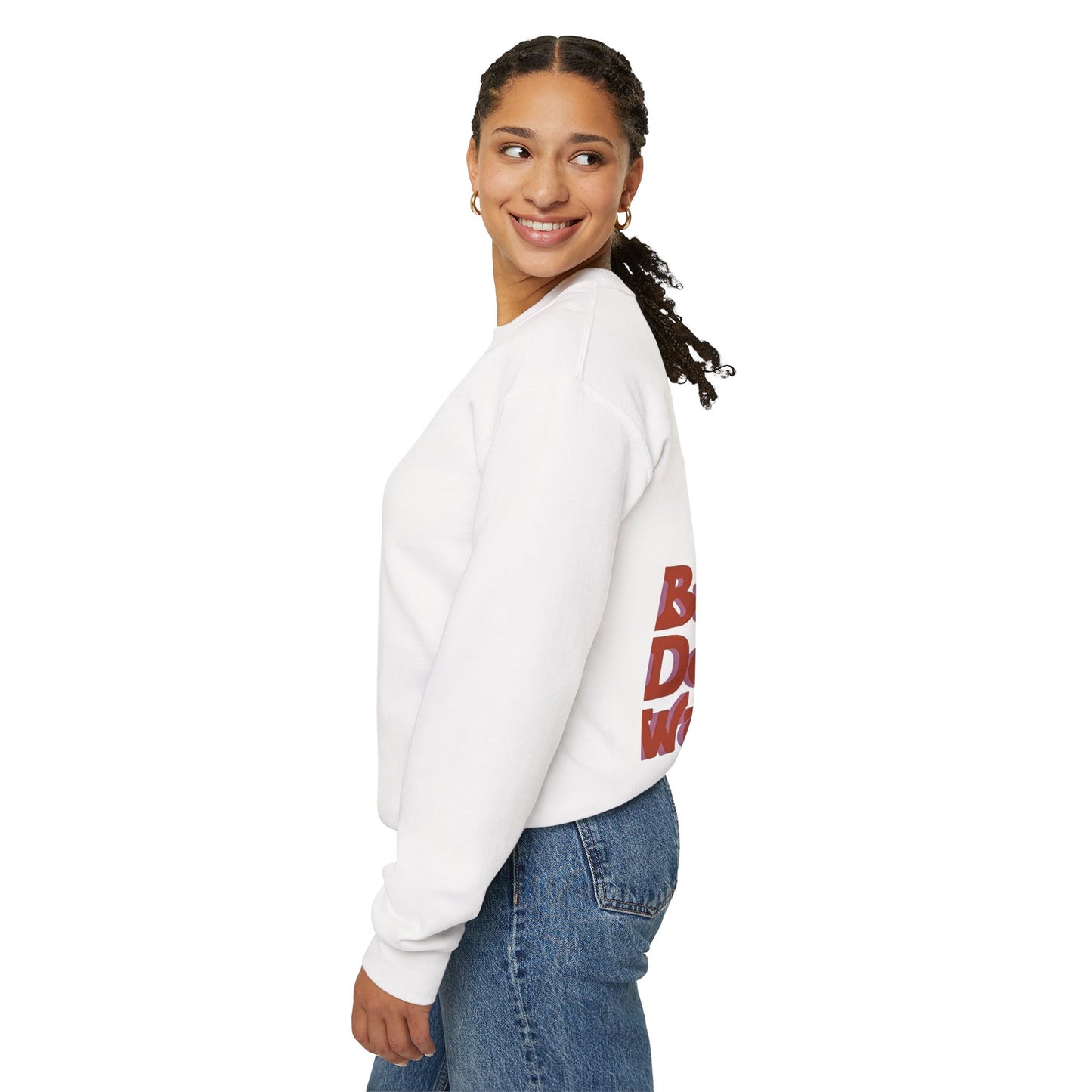 Graphic Unisex Stylish Sweatshirt — 'But I Don't Want To.' Retro Illustration Crewneck