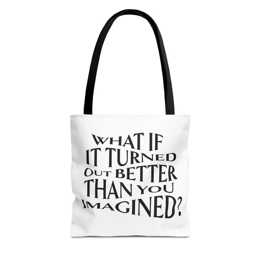 Cute & Minimalist Glass Design Tote Bag - What If It Turned Out Better Than You Imagined?