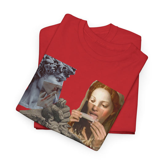 "High Renaissance, Higher Standards" Design Tee - Rolling Through the Ages Cool Shirt