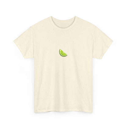 Minimal Lime Embroidered Tee – Fresh & Tangy Summer Shirt