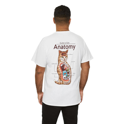 Funny Cat Anatomy Unisex Tee - Mouse, Goldfish Bowl, Love Birds Design