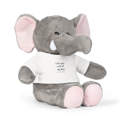 Plush Toy with Clothing - I love you in funny way