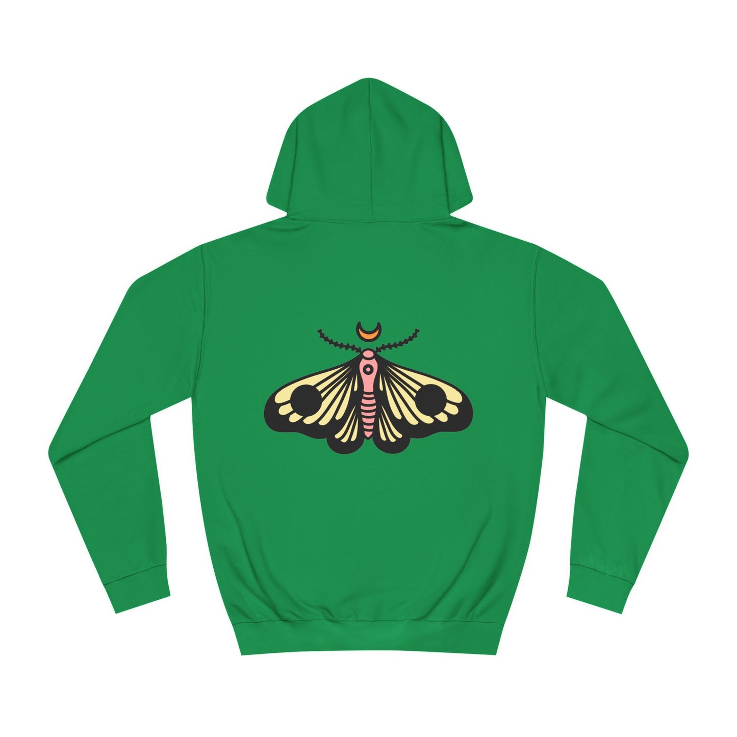 Unisex College Hoodie - Deal with it! - Minimalist Butterfly