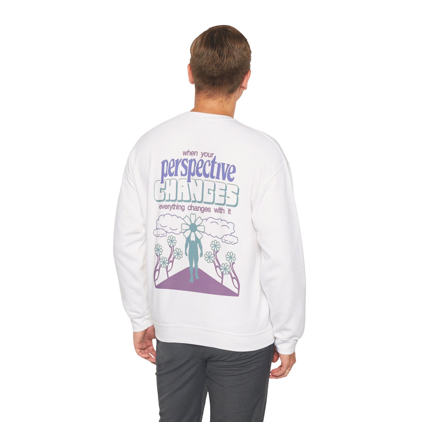 Unisex Heavy Blend™ Crewneck Sweatshirt - Change Your Perspective