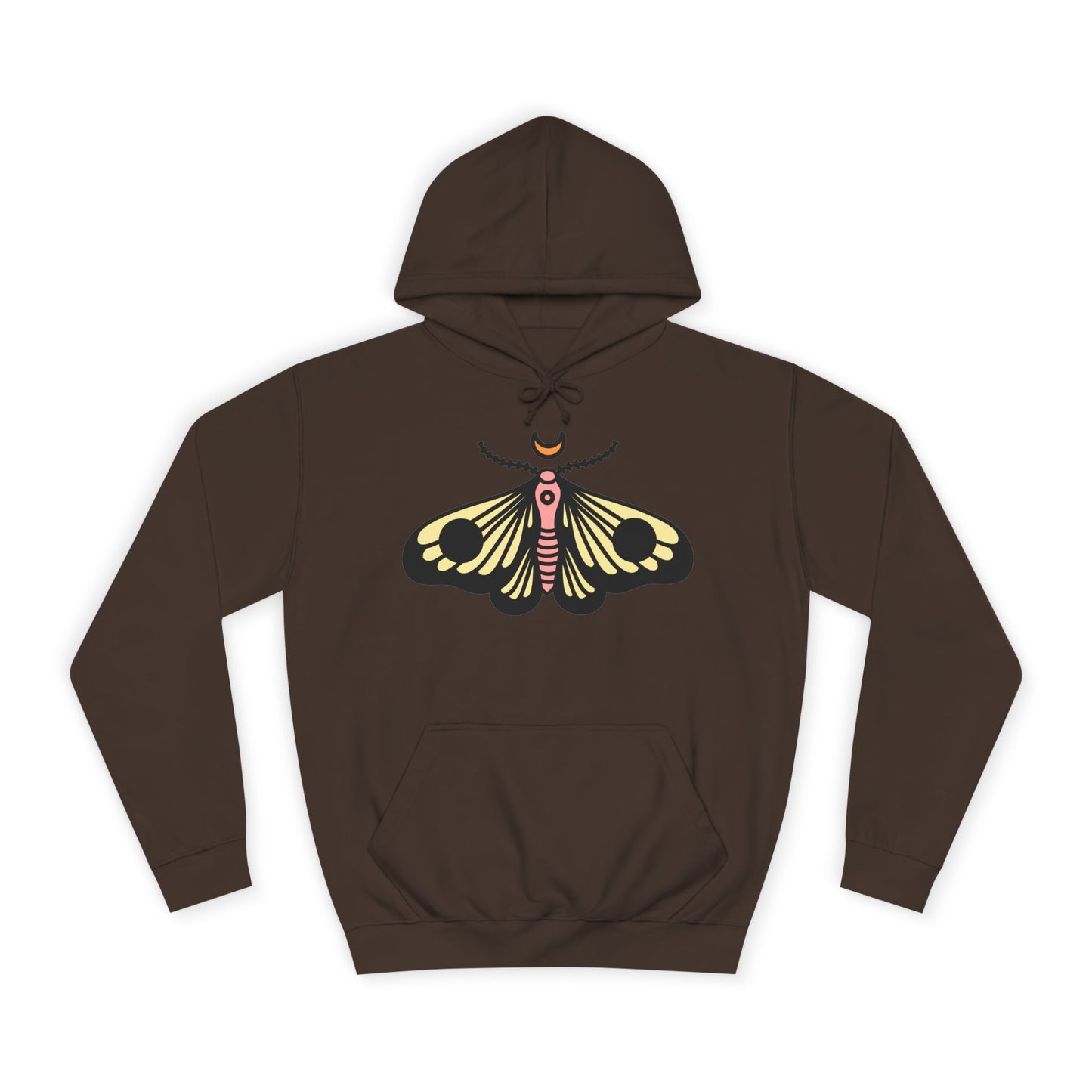 Unisex College Hoodie - Deal with it! - Minimalist Butterfly