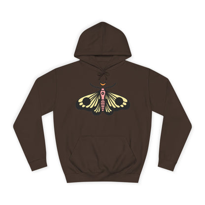 Unisex College Hoodie - Deal with it! - Minimalist Butterfly