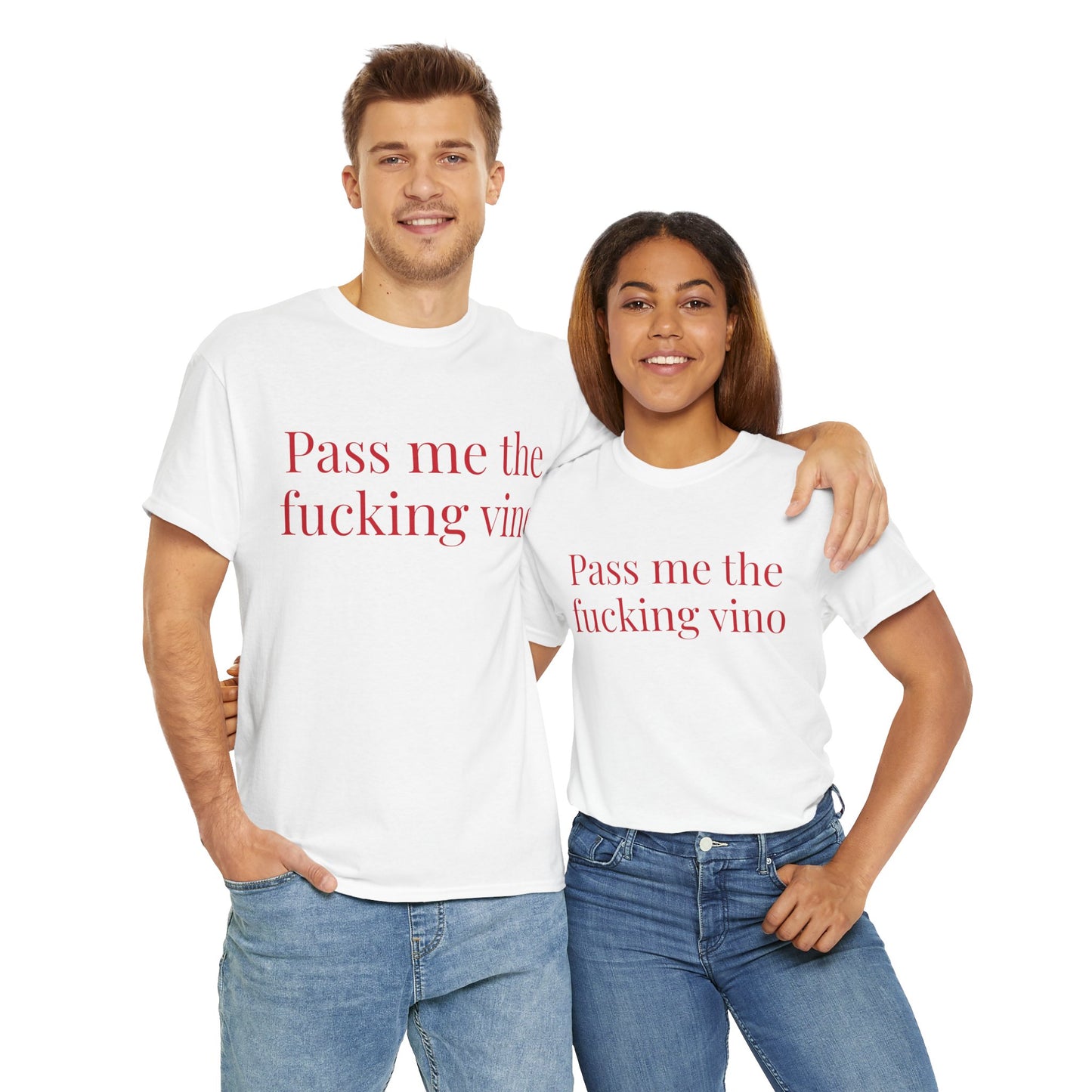 Unisex Cool Tee - Pass Me the Fucking Vino