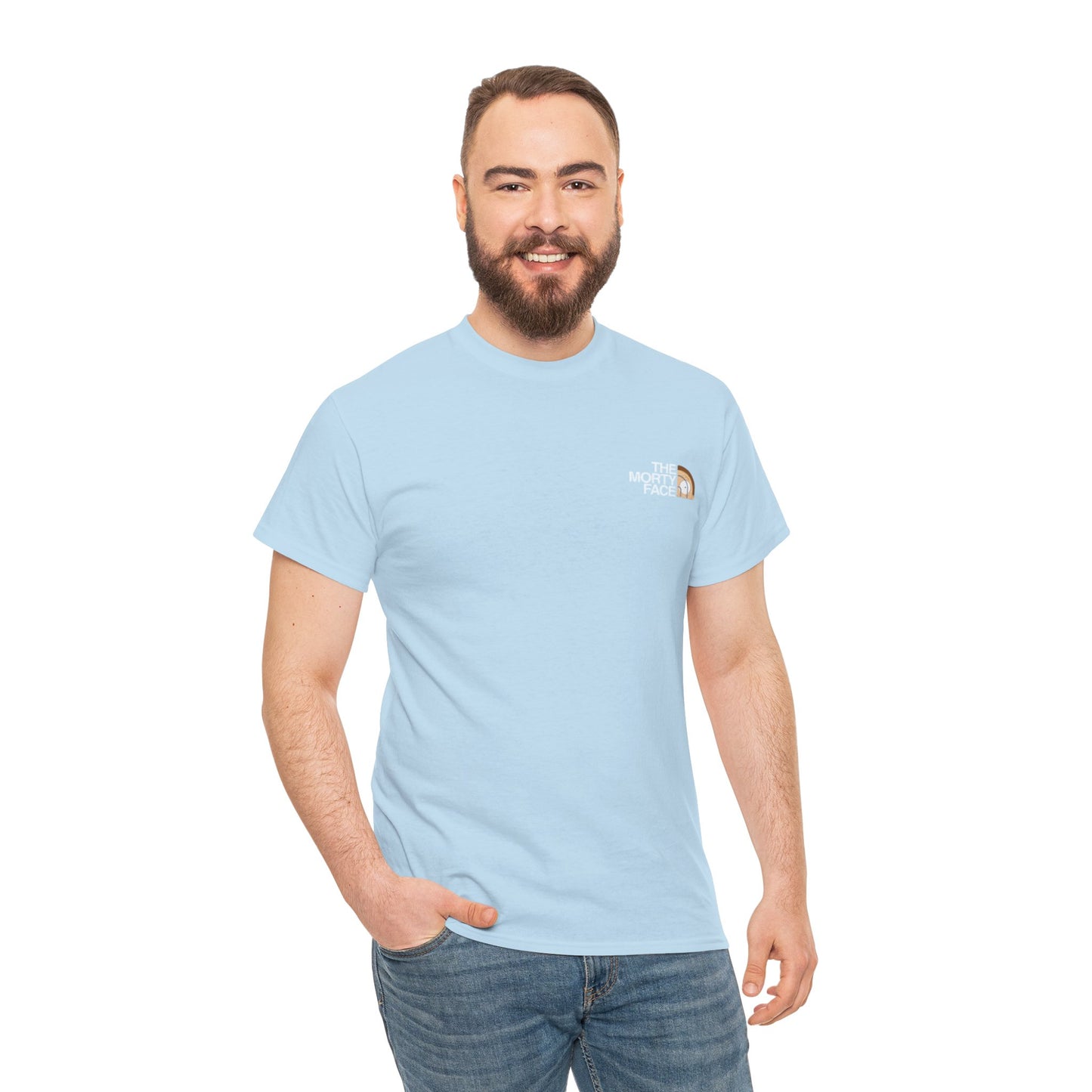 Funny T-Shirt Design - The Morty Face Unisex Heavy Cotton Tee
