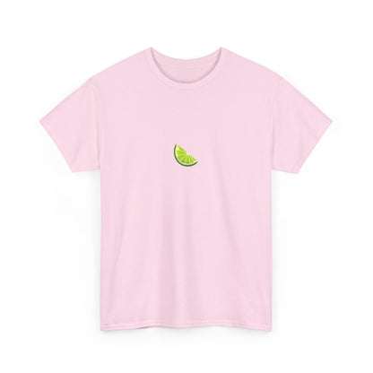 Minimal Lime Embroidered Tee – Fresh & Tangy Summer Shirt