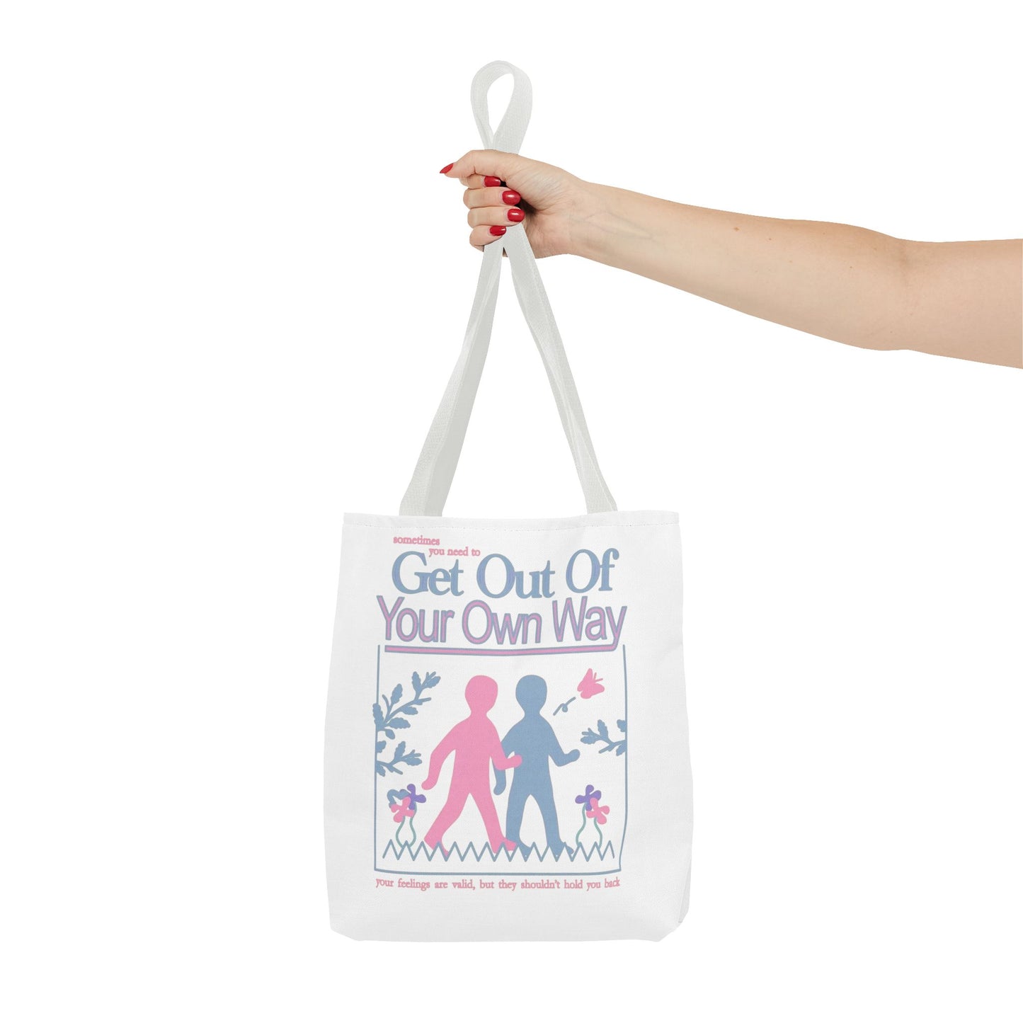 Cute & Minimalist Glass Design Tote Bag - They are just thoughts.