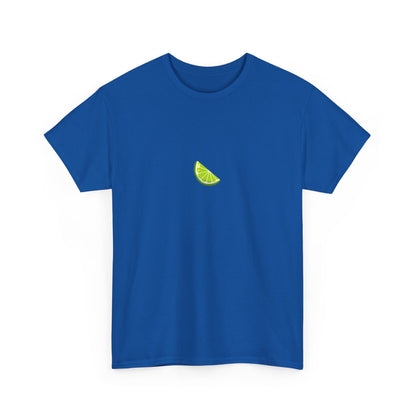Minimal Lime Embroidered Tee – Fresh & Tangy Summer Shirt