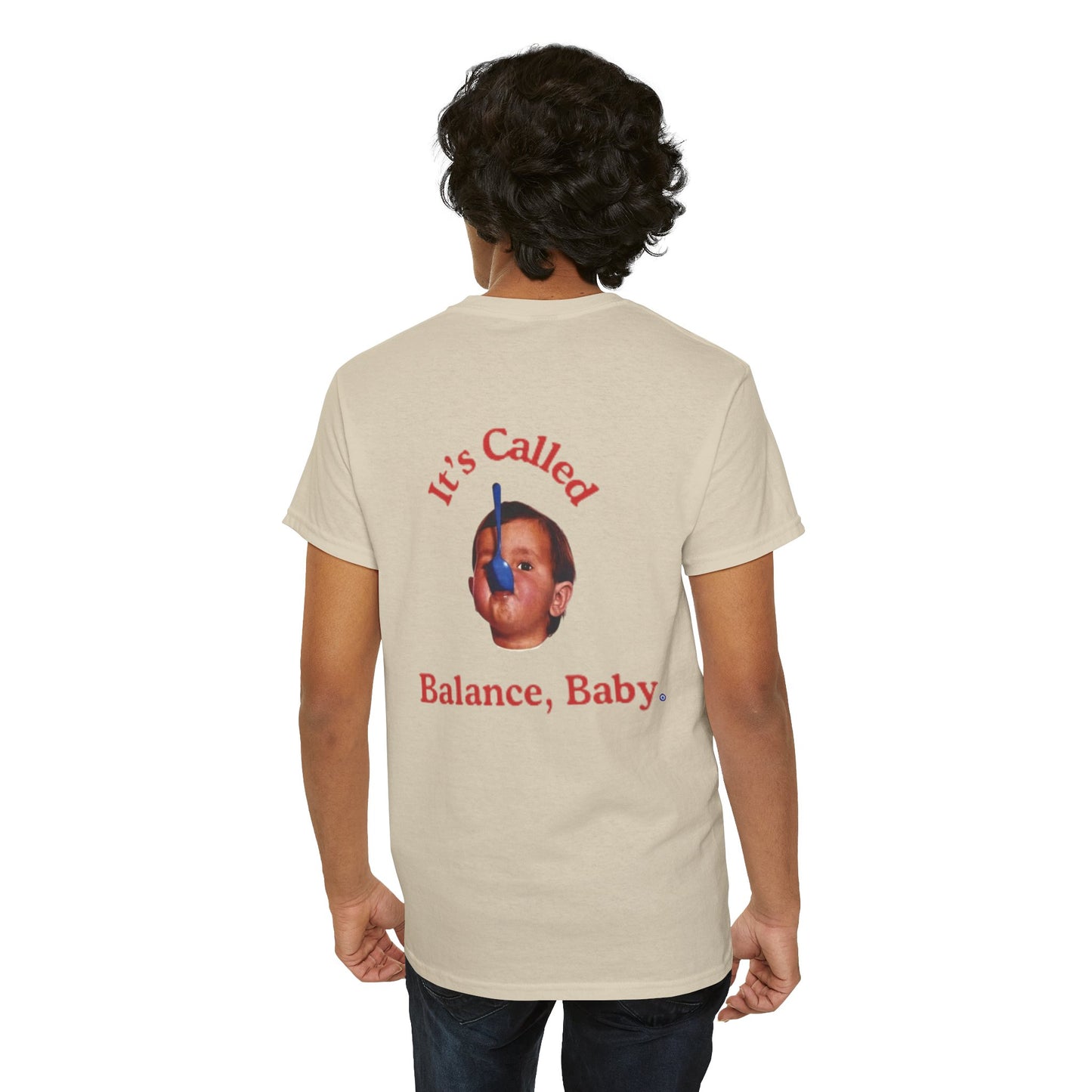 90s Funny Retro Graphic T-Shirt - It's Called Balance, Baby.