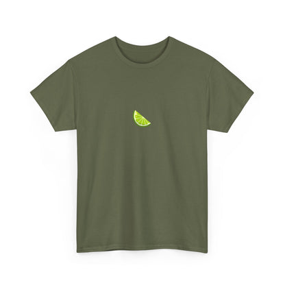 Minimal Lime Embroidered Tee – Fresh & Tangy Summer Shirt