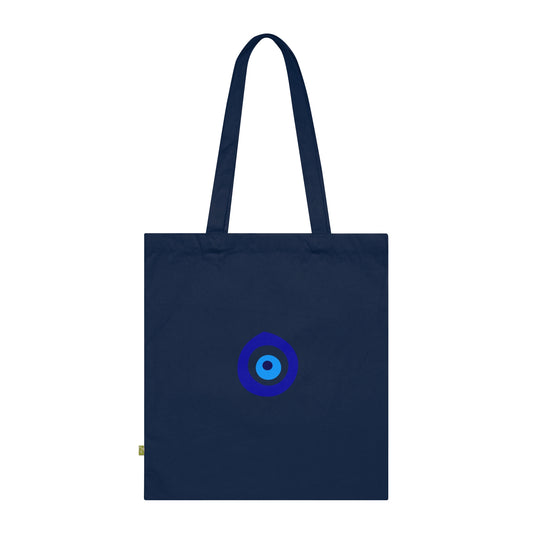 Eco-Friendly Organic Cotton Tote Bag - Meaningful Evil Eye for Everyday Use