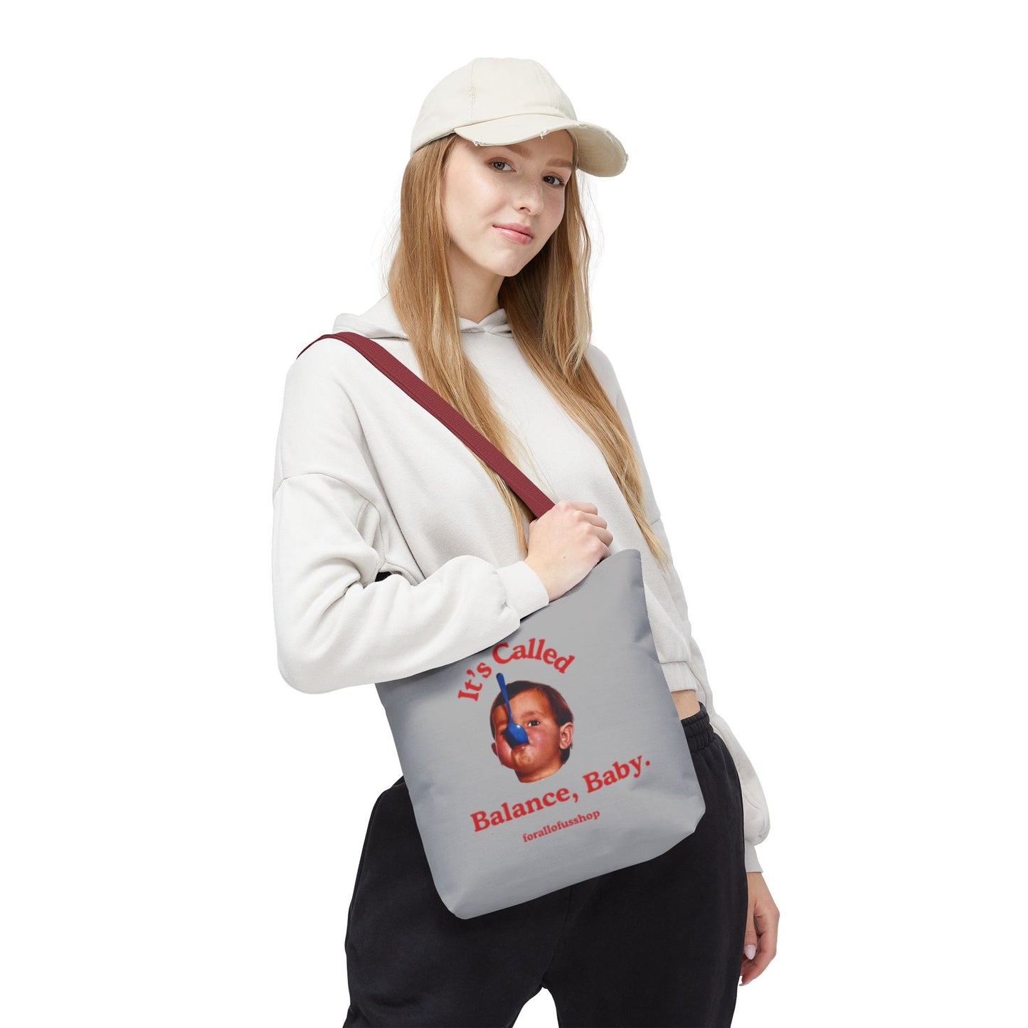 Cute & Minimalist Tote Bag - It's Called Balance, Baby.