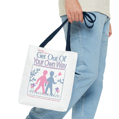 Cute & Minimalist Glass Design Tote Bag - They are just thoughts.