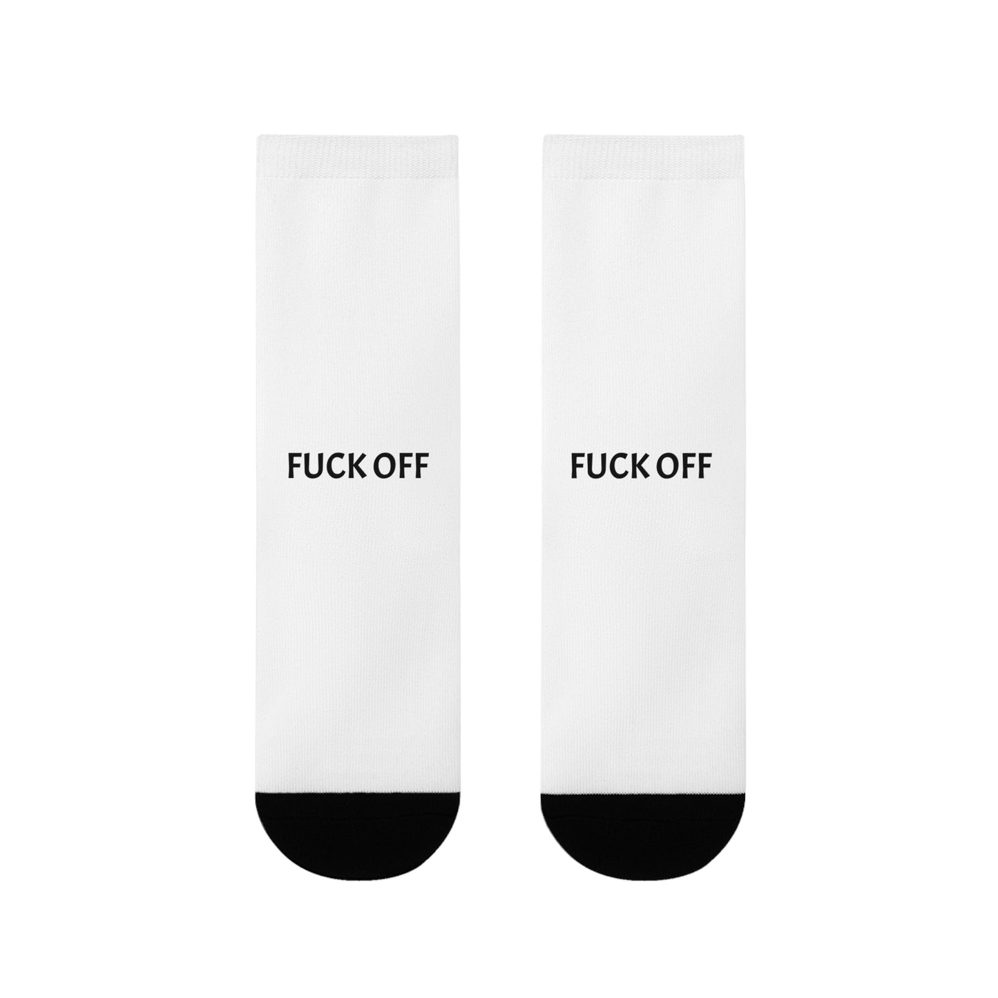 Sublimation Crew Socks - Fuck off