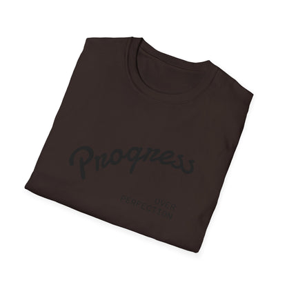 Motivational Tee: Progress Over Perfection Unisex T-Shirt