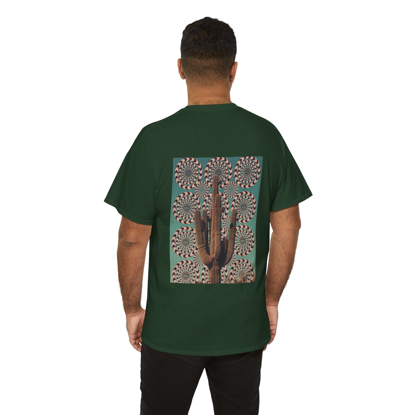 Southwest Aesthetic Mystical Cactus & Eye Design - Unisex Garment-Dyed