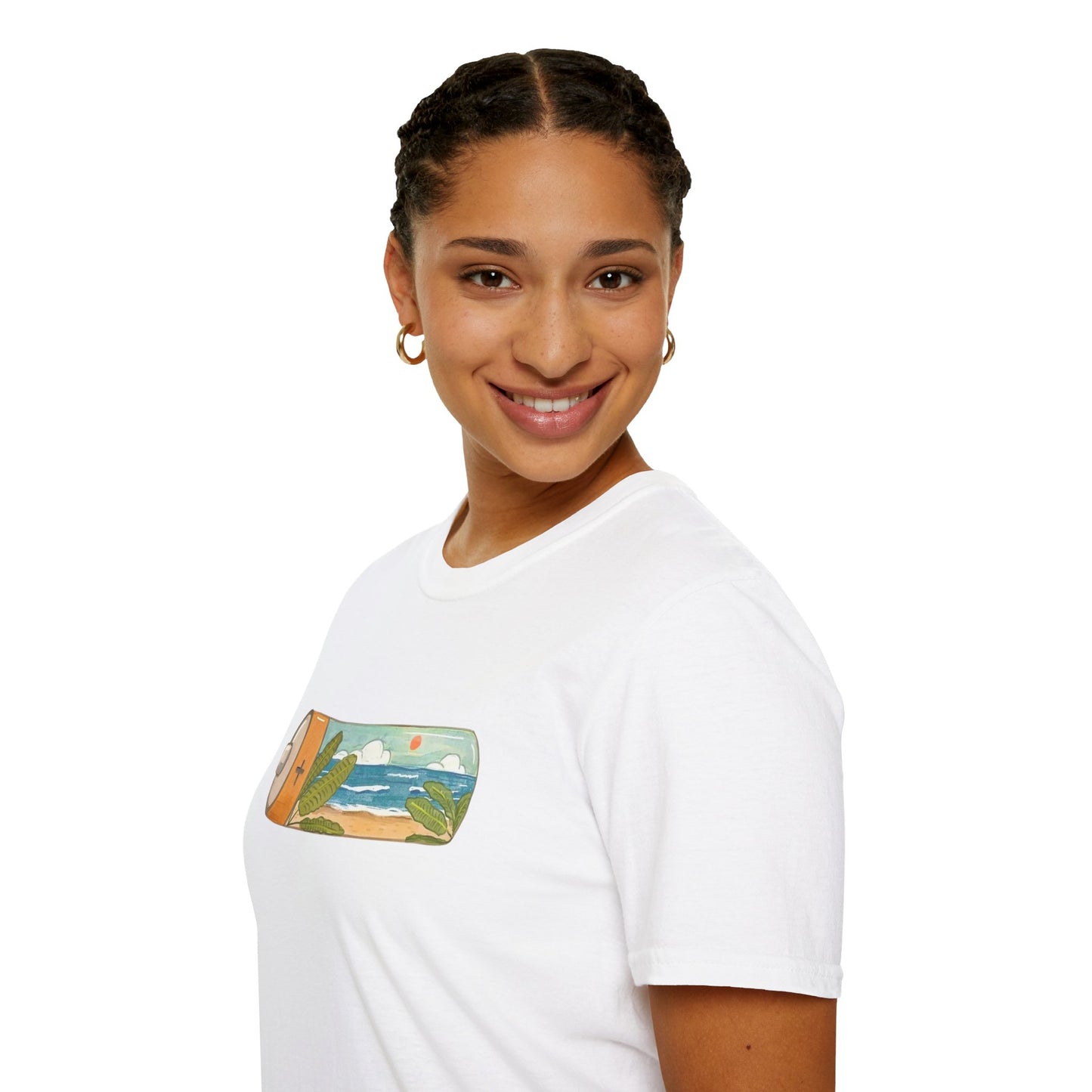 Eco Battery Beach Unisex Graphic T-Shirt