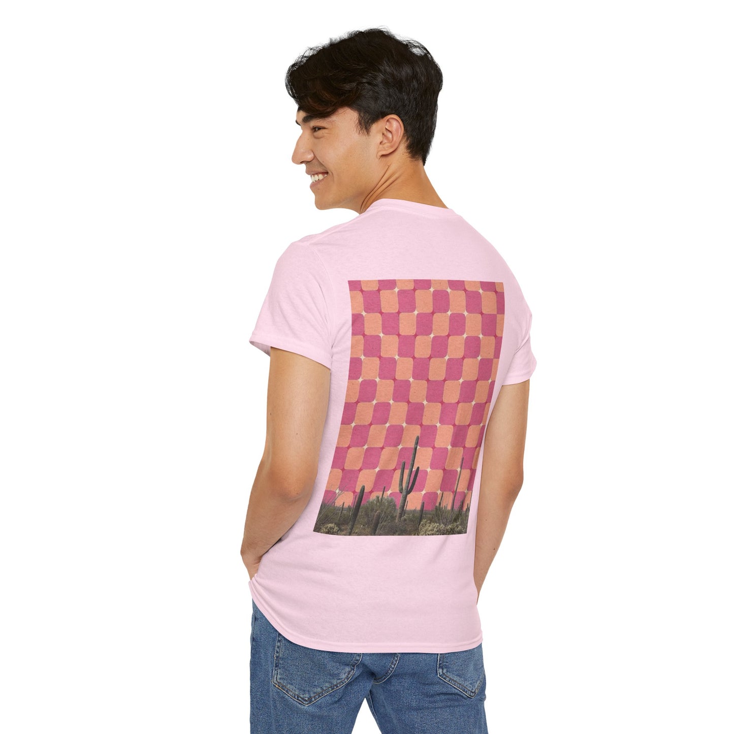 Southwest Aesthetic Mystical Cactus Design - Unisex Garment-Dyed Tee