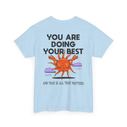 Motivational Tee - ''you are doing your best'' Noted on Sky Design
