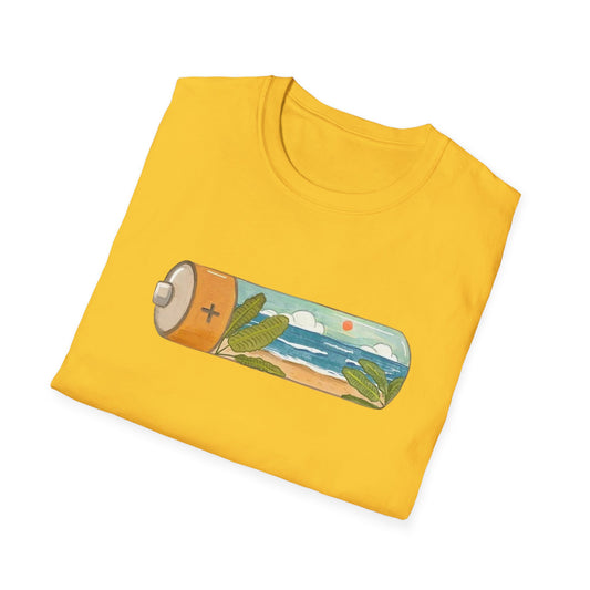 Eco Battery Beach Unisex Graphic T-Shirt