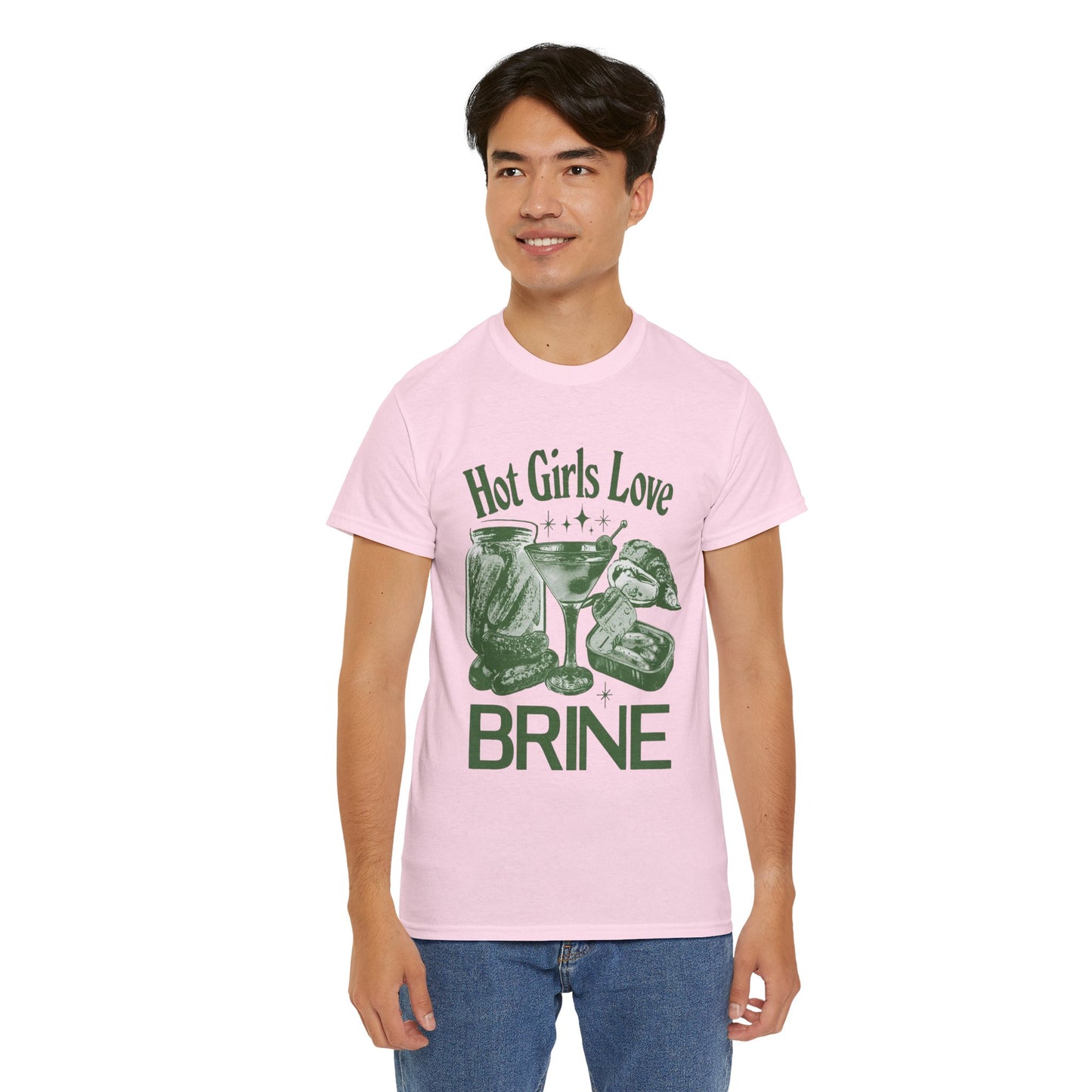 Perfect T-Shirt Design - Hot Girls Love Brine Unisex Heavy Cotton Tee
