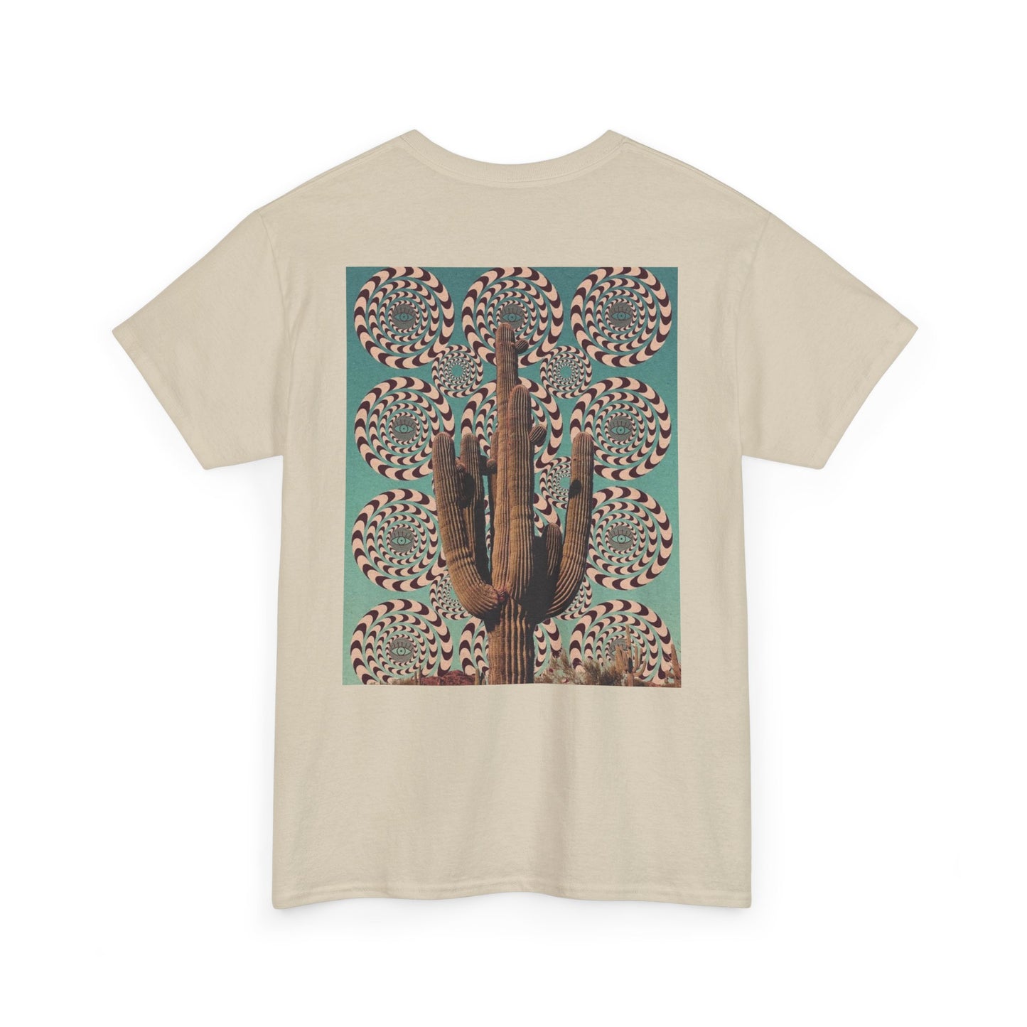 Mystical Unisec Tee - Southwest Aesthetic Cactus & Eye Design