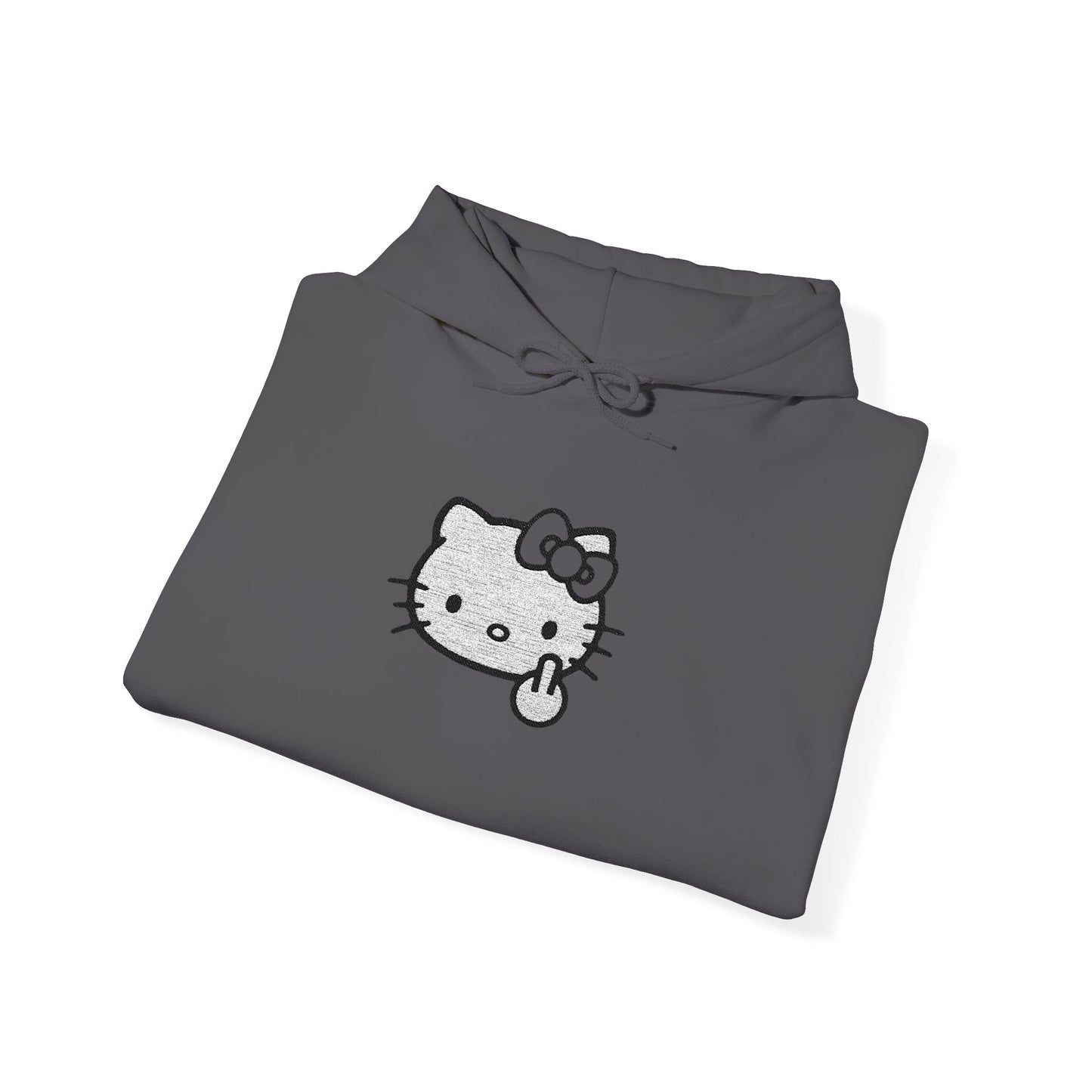 Hello Kitty Fuck Off Sign Unisex Hoodie - Cute Kawaii Graphic Pullover