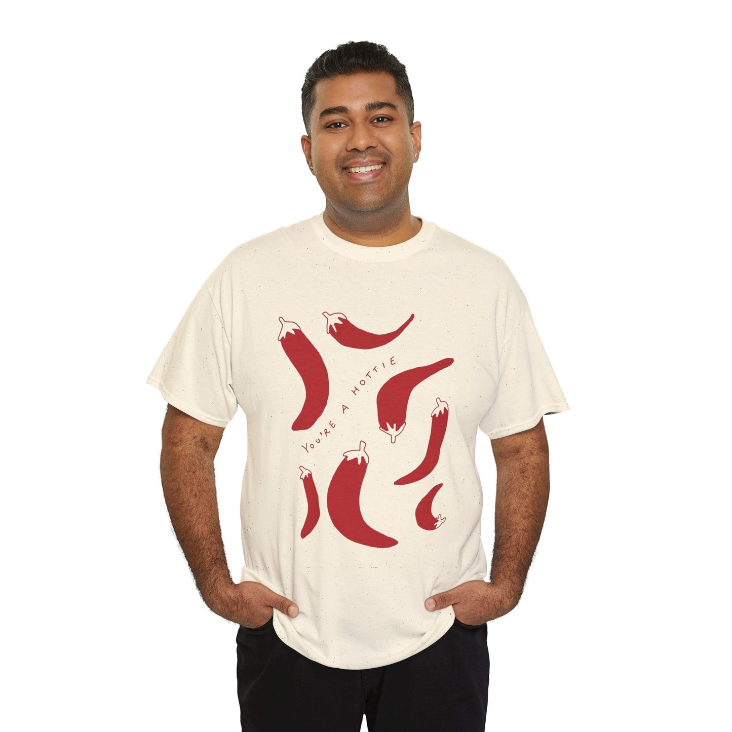 You are Hottie babe with Pepper Design - Unisex Cotton Tee