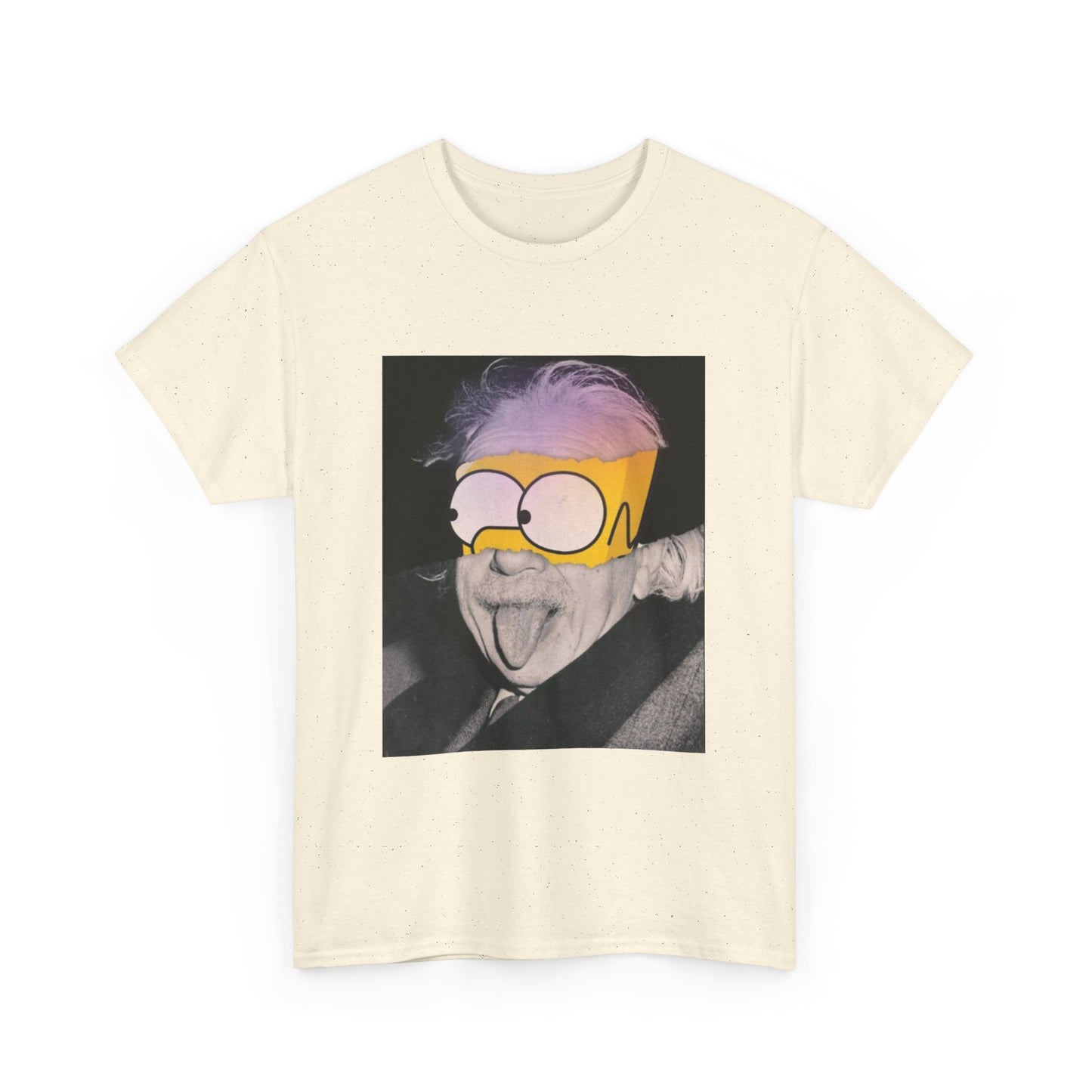 "Smart Meets Stupid" – Pop Culture Mashup Art Print  (Einstein x Bart Simpson)