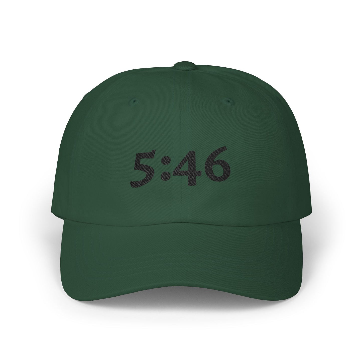 Dad Cap — 5:46 Embroidered Minimalist Baseball Hat