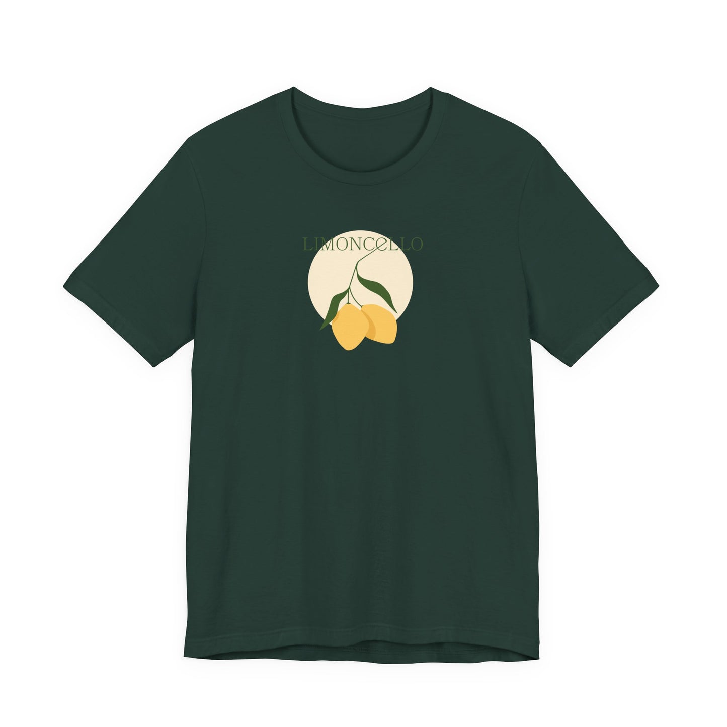 Unisex Minimal Tee with Lemon and Bike Embroidery – Casual & Cute