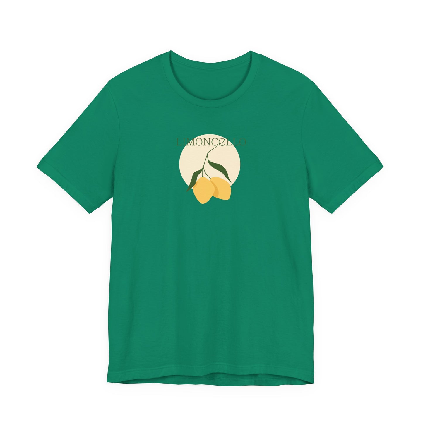 Unisex Minimal Tee with Lemon and Bike Embroidery – Casual & Cute
