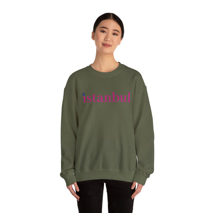 Unisex Heavy Blend™ Crewneck Sweatshirt - İstanbul with Meaningful Sign