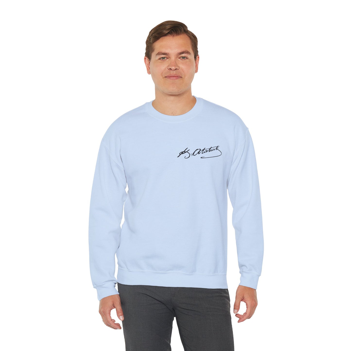 ATA Heritage - Unisex Heavy Blend™ Crewneck Sweatshirt with Signature of Father of Turks
