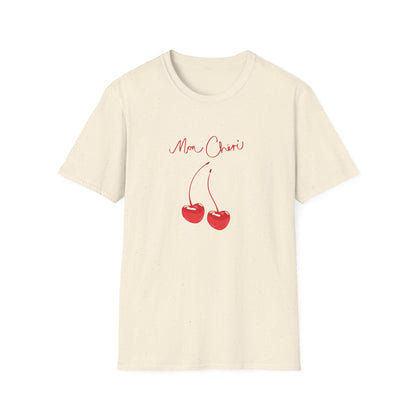 Mon Cheri with Cute Fruit Design - Unisex Softstyle T-Shirt