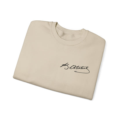 ATA Heritage - Unisex Heavy Blend™ Crewneck Sweatshirt with Signature of Father of Turks
