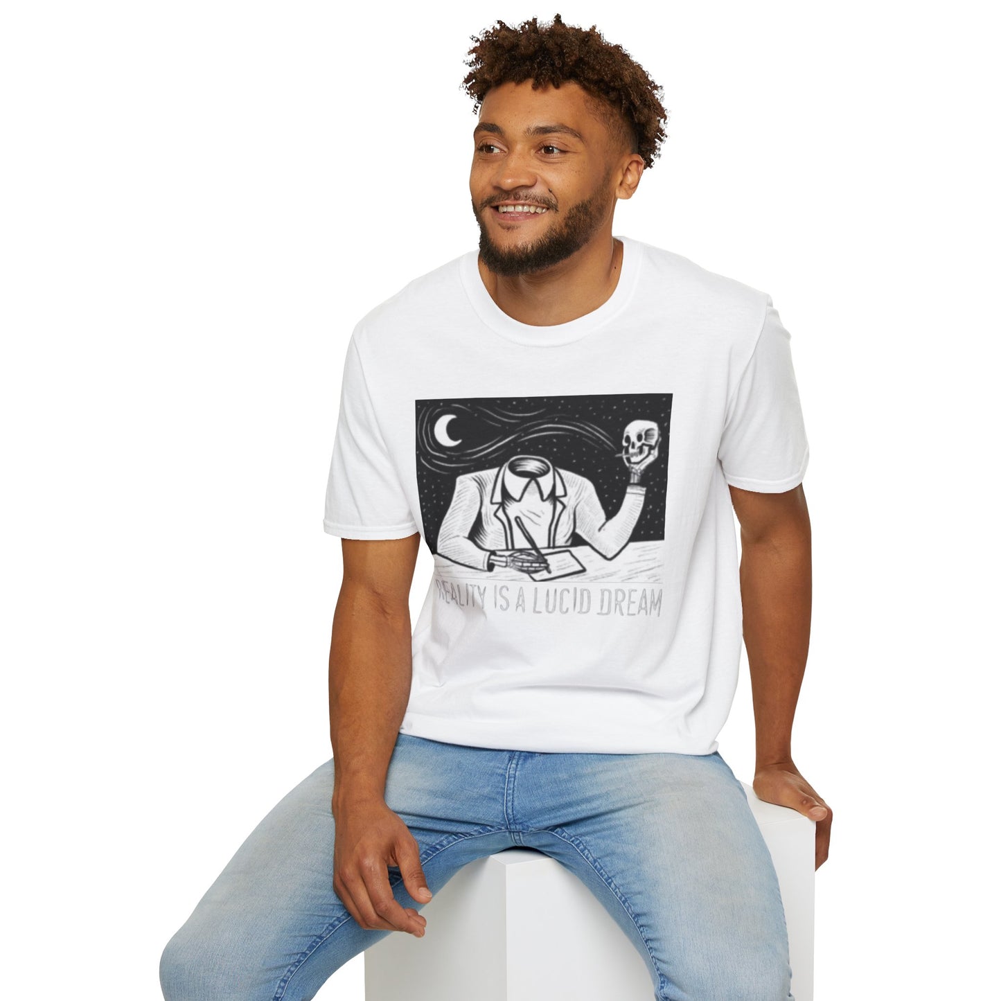 Lucid Dream Unisex T-Shirt — "Reality Is A Lucid Dream" Surreal Headless Design