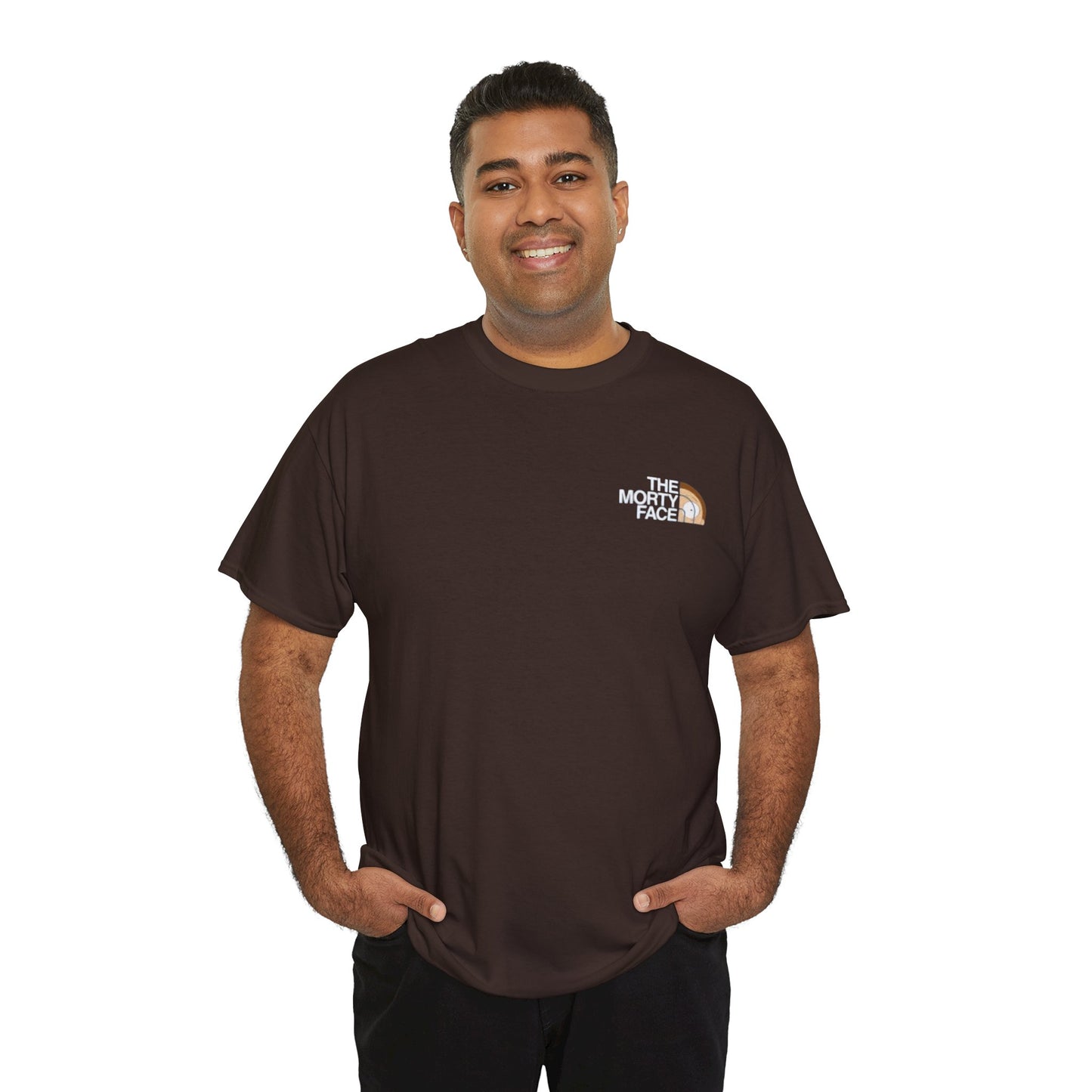 Funny T-Shirt Design - The Morty Face Unisex Heavy Cotton Tee
