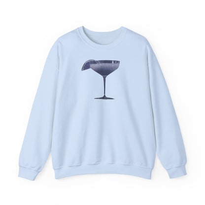 Champagne Coupe Sweatshirt — Minimal Cocktail Glass Crewneck