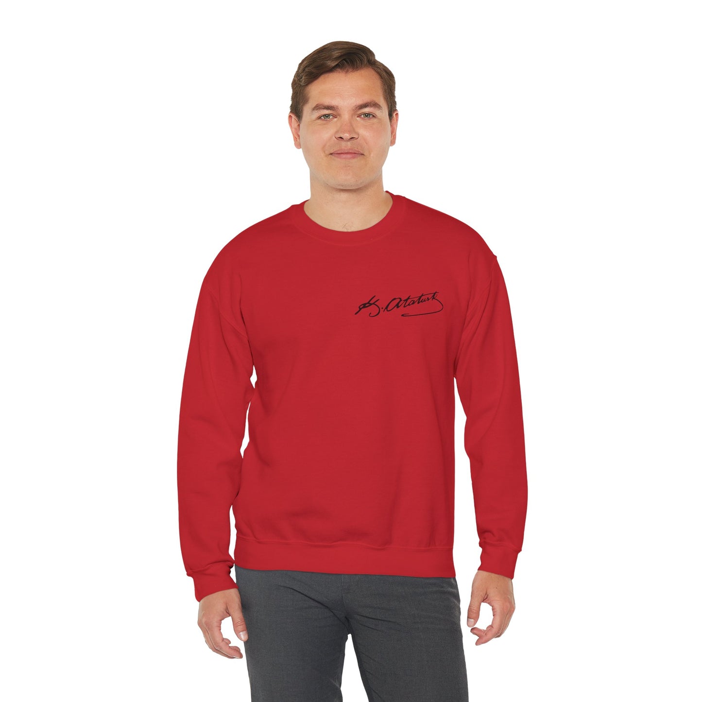ATA Heritage - Unisex Heavy Blend™ Crewneck Sweatshirt with Signature of Father of Turks