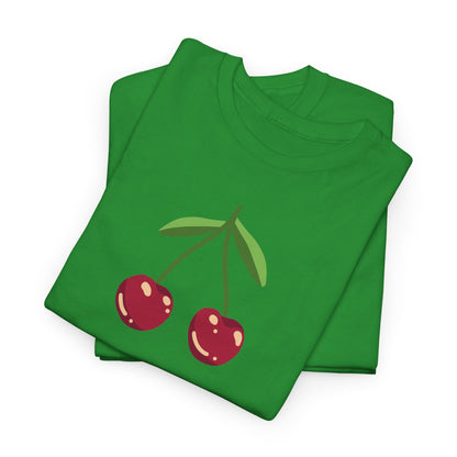 Cute Cherry Embroidery T-Shirt – Summer Style for Everyone