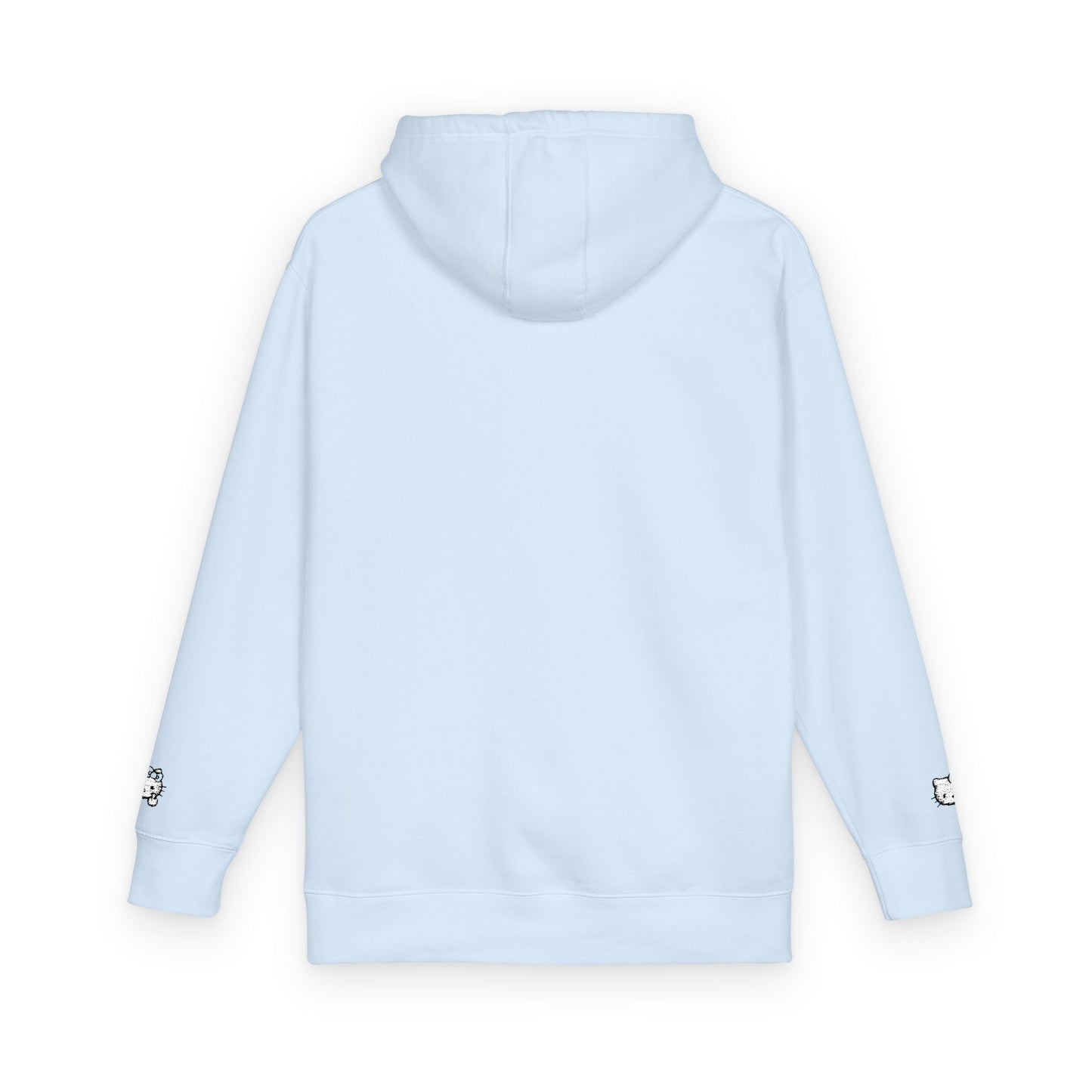 Realistic Hello Kitty Middle Finger Design — Unisex Embroidery Minimalist Hoodie