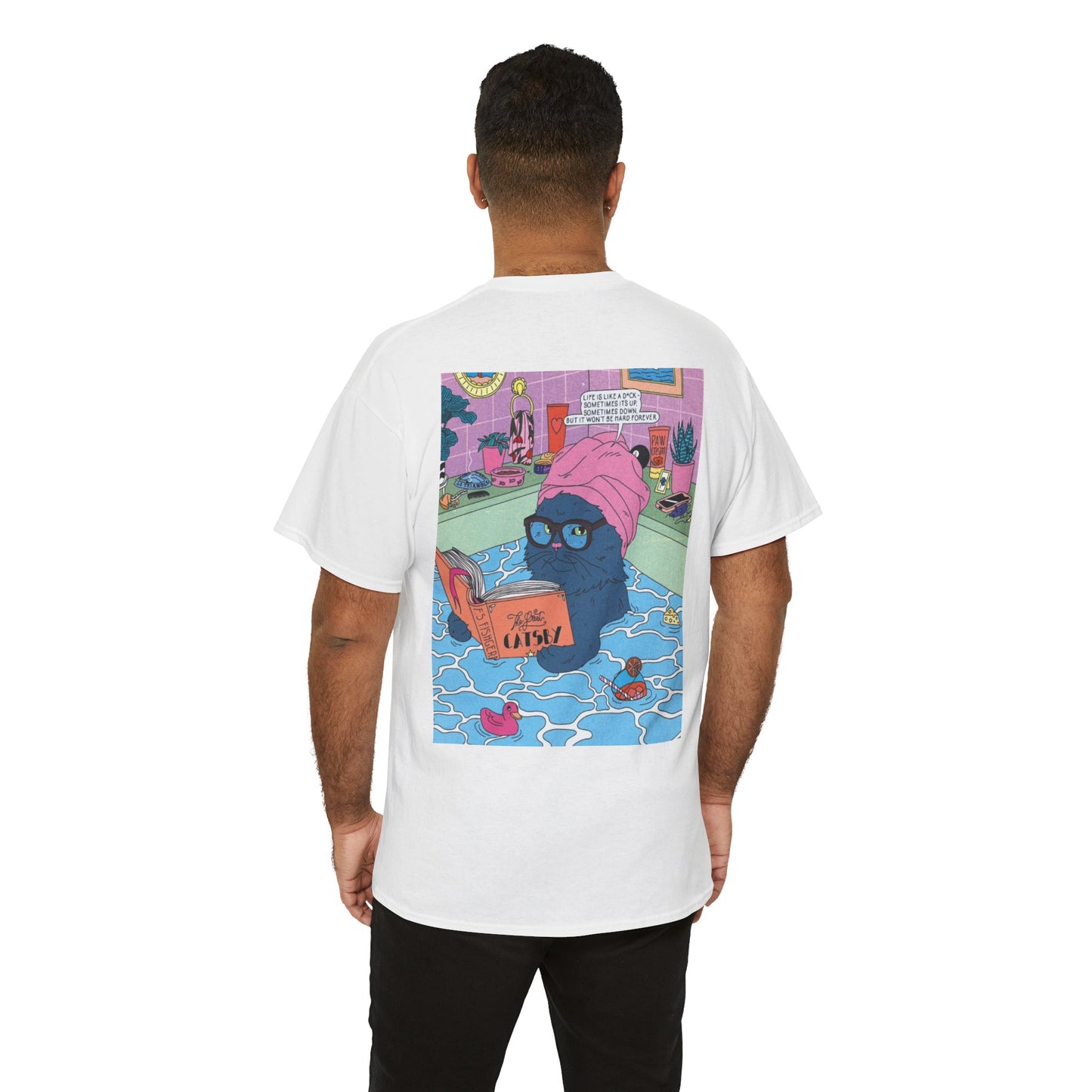 Funny Quote Unisex Tee - 'Life is Like Dick, Can't Be Hard Always'